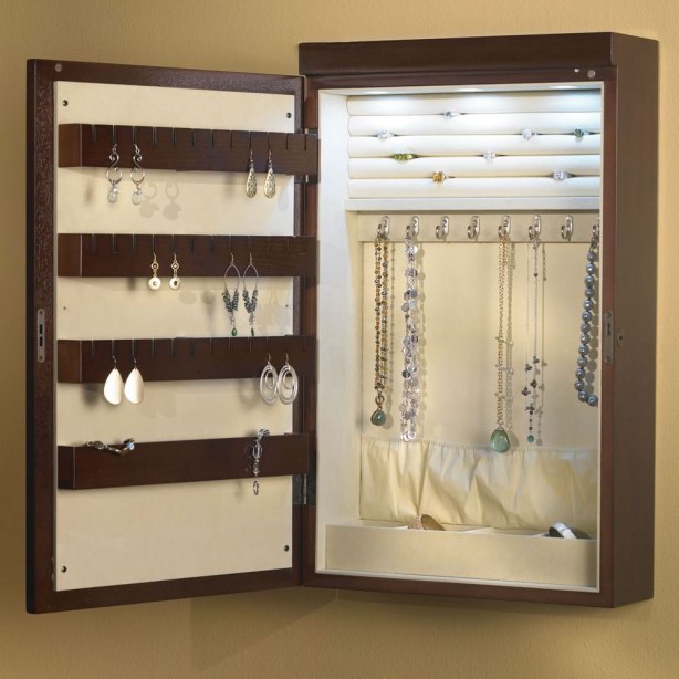 wall Mounted jewelry armoire